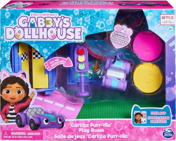 Gabbys Dollhouse - Deluxe Room - Carlita Purr-ific Play Room