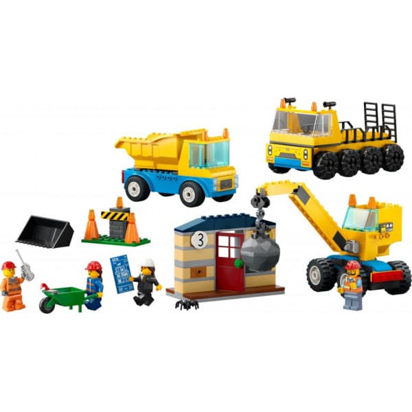 LEGO City Stora Fordon 60391 - Byggplatsfordon, Kran och Rivningsboll