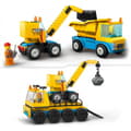 Miniatyrbild 5 av 9: LEGO City Stora Fordon 60391 - Byggplatsfordon, Kran och Rivningsboll