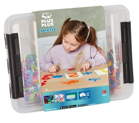 Plus-Plus - ABC  123 Storage Box / 2000 pcs ( 3923 )