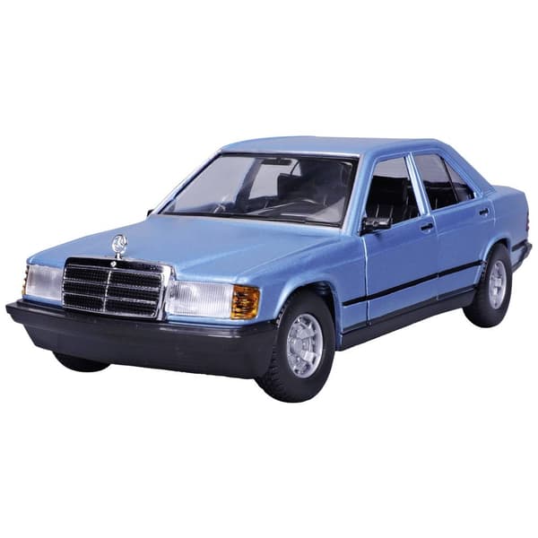 Bburago Mercedes 190E 1987, blau 1:24 Modellbil