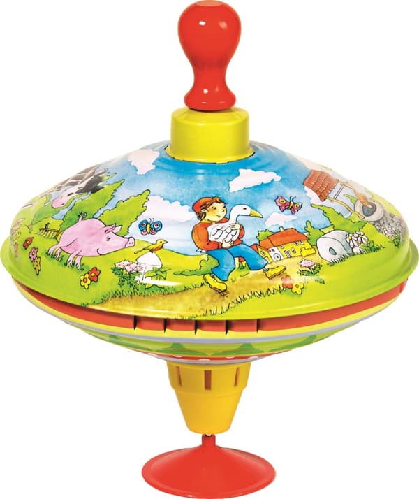 GOKI - Humming top with wooden handle Hans in luck - (53056)