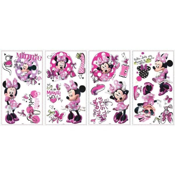 Minnie Mouse fashionista väggdekaler