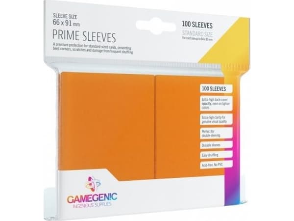 GameGenic Prime Sleeves Orange