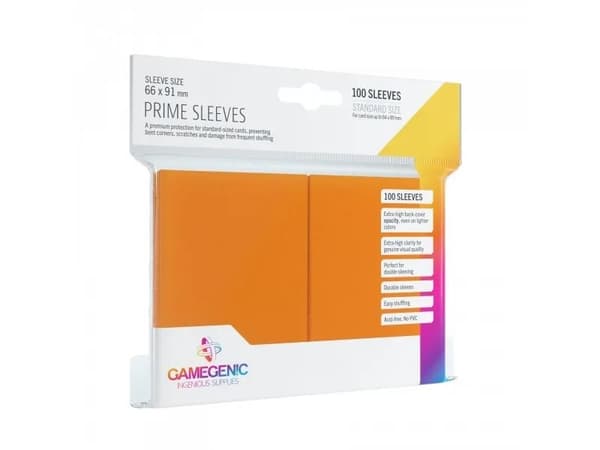 GameGenic Prime Sleeves Orange