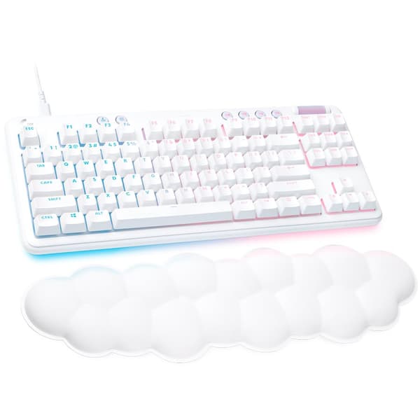 LOGITECH G713 Wireless Mechanical Gaming Keyboard - OFF WHITE - US INTL - LINEAR, "920-010678" (timbru verde 0.8 lei) Hvit