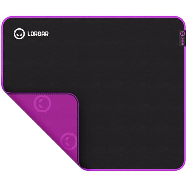 Lorgar Main 315, Gaming mouse pad, High-speed surface, Purple anti-slip rubber base, size: 500mm x 420mm x 3mm, weight 0.39kg