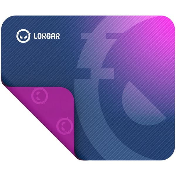 Lorgar Main 133, Gaming mouse pad, High-speed surface, Purple anti-slip rubber base, size: 360mm x 300mm x 3mm, weight 0.2kg