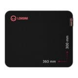 Lorgar Main 323, Gaming mouse pad, Precise control surface, Red anti-slip rubber base, size: 360mm x 300mm x 3mm, weight 0.21kg