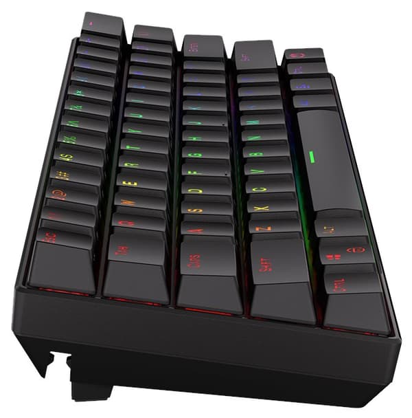 Endorfy herní klávesnice Thock Compact RD RGB /USB/ red sw. / bezdrátová / mechanická / US layout / mini /černá RGB