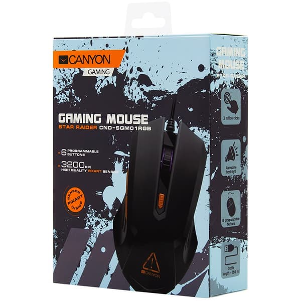 CANYON mouse Star Raider GM-1 RGB 6buttons Wired Black