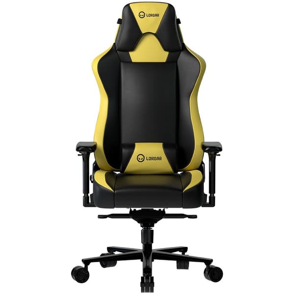 LORGAR Base 311, Gaming chair, PU eco-leather, 1.8 mm metal frame, multiblock mechanism, 4D armrests, 5 Star aluminium base, Class-4 gas lift, 75mm PU