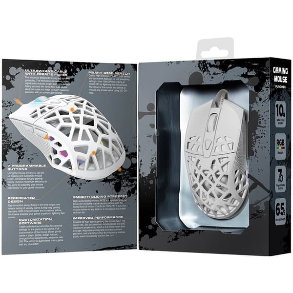 CANYON mouse Puncher GM-20 RGB 7buttons Wired White