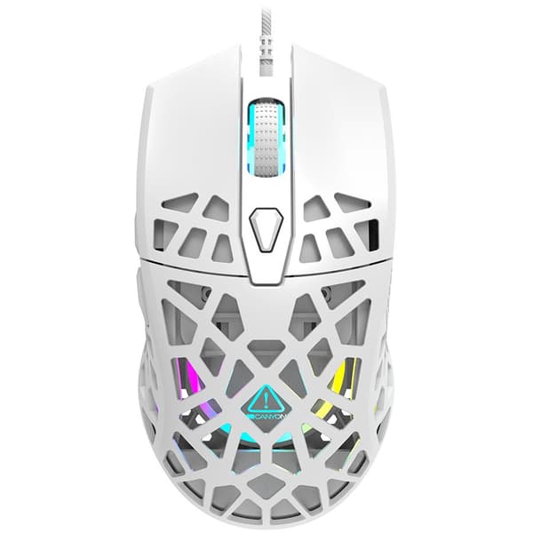 CANYON mouse Puncher GM-20 RGB 7buttons Wired White Vit
