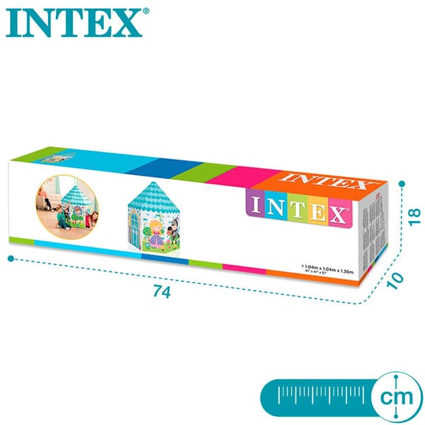 Intex Fabric Children´s House 104x104x130 Cm Flerfarvet 104 x 104 x 130 cm