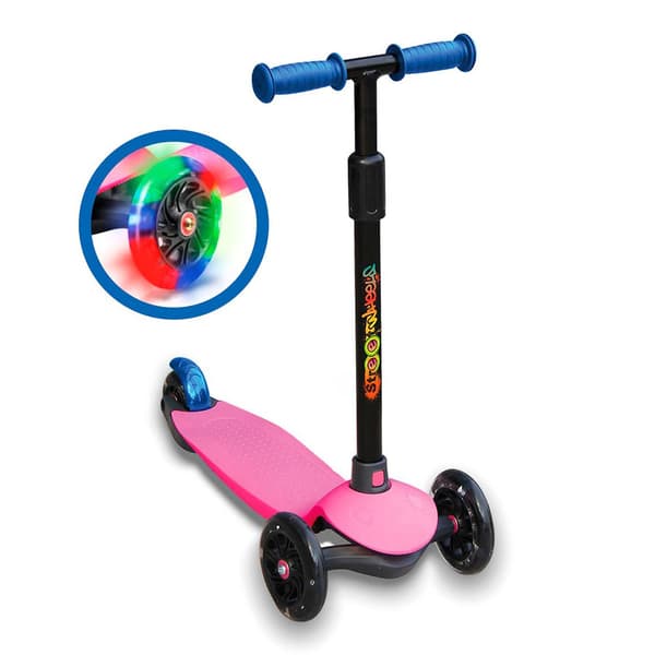 Deqube Hjul Scooter Med Led Lys 3 Rosa 3-6 Years