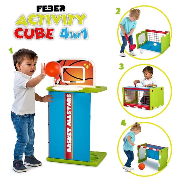 Feber Activity Cube 4 In 1 Gylden