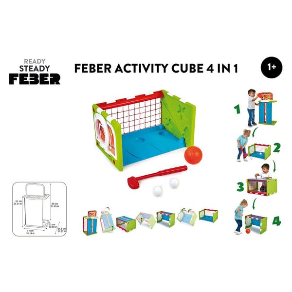Feber Activity Cube 4 In 1 Gylden