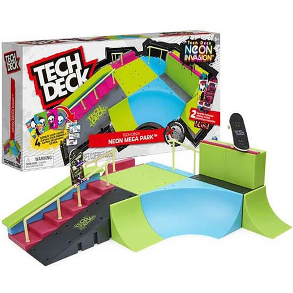 Spin Master Med Neon Mega Park Tech Deck 2 Skøjter Flerfarvet
