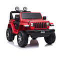Miniatyrbild 7 av 7: Devessport Radiostyrd Elbil Jeep Wrangler Röd 3-6 Years