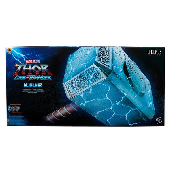 Marvel Legends Series Elektronisk Hammer Thor Love And Thunder Mjolnir Flerfarvet