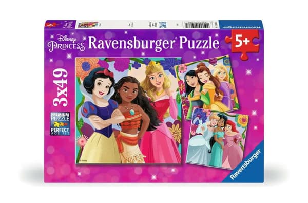 Ravensburger -Puzzle Disney Princess 3x49p