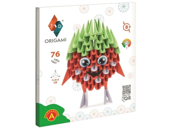 Origami 3D - Jordbær