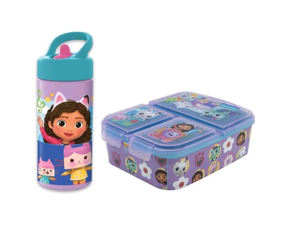 Stor - Lunch Box  Water Bottle - Gabbys Dollhouse