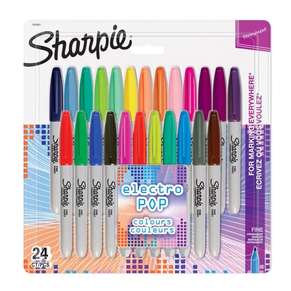 Sharpie - Permanent Marker Fine Electro POP 24-Blister (1940862)