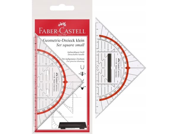 Faber-Castell 177199, Rød, Gjennomsiktig, cm, MM Fiber, 80 mm, 160 mm, 2,2 mm