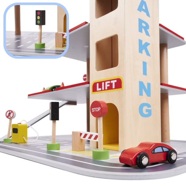 LULILO BENINO kaksikerroksinen puinen autotalli parkkipaikka
