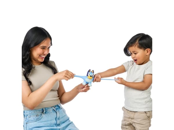 Bluey Stretchable Bluey ja Bingo hahmot