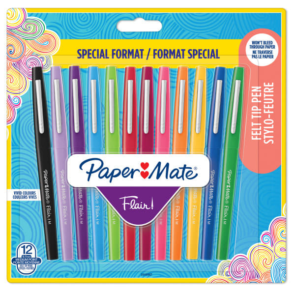 Paper Mate - Flair felt tip pen 9+3-Blister (2048987)