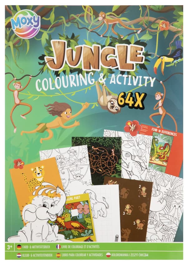 Moxy - Colouring  Activity Book - Jungle (150069)