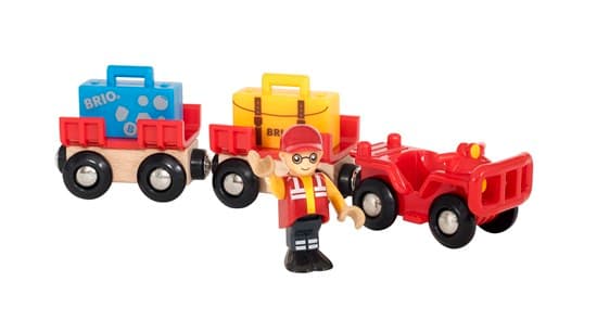 BRIO 33893 Bagagevagn till flygplats
