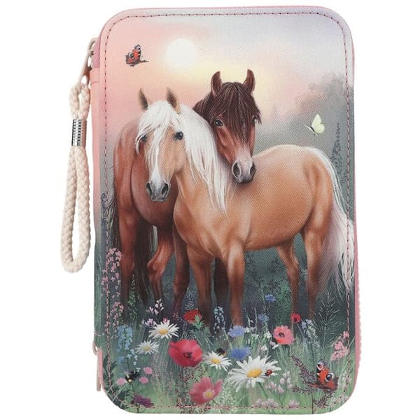 Miss Melody Triple Pencil Case FLOWERS ( 0412869 )