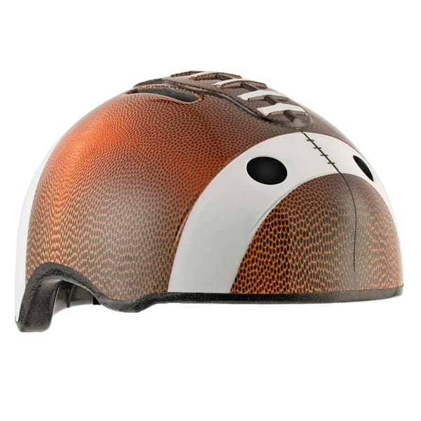 Crazy Safety - Football Bicycle Helmet - Brown (103001-01)