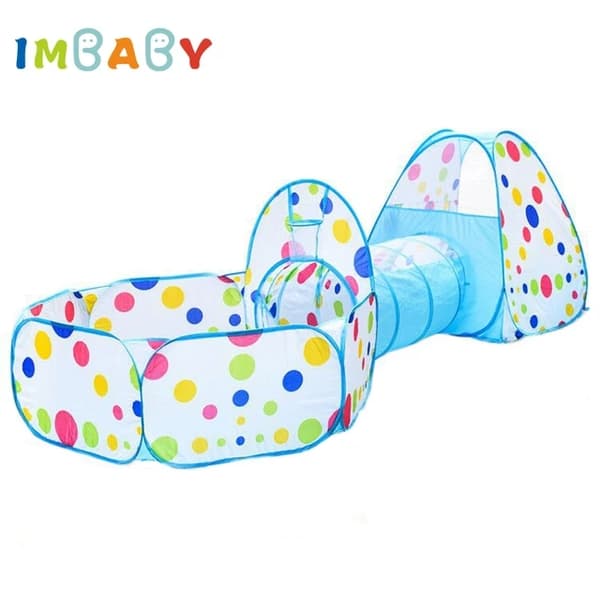 Babylekhage, hopfällbar design, havsbollar pool, Svart