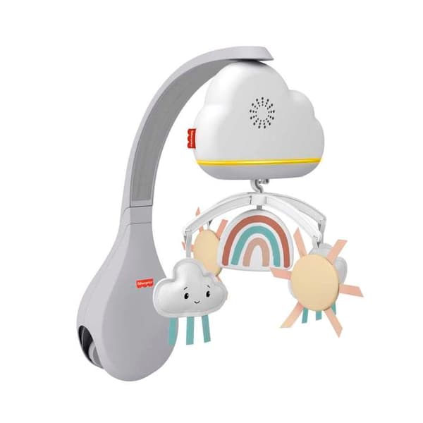 Fisher Price Newborn  Rainbow showers Bassinet to Bedside Mobile (HBP40)