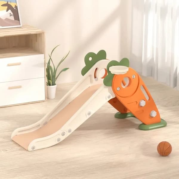 Babyslide, Rolig Design, Multifunktionell med Gunga, XLB01-GREYWHITE