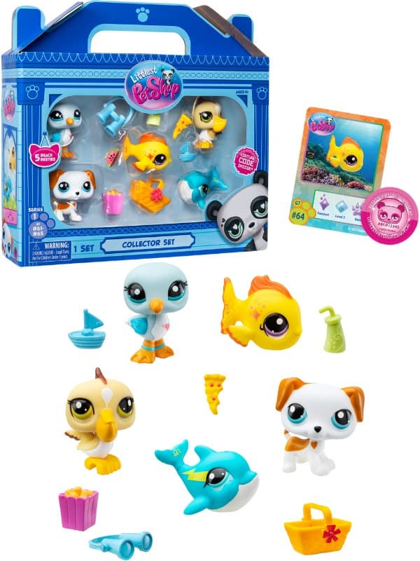 LITTLEST PET SHOP - BEACH BESTIES COLLECTORS 5 PK (00517)