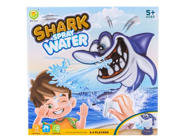 Arcade-perhepeli Revi pois sairas hainhammas, Shark Spray Water Peeing Water