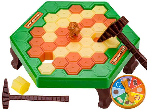 Arkadspel RÄDDA DINOSAURIEN DINO Horisontell bräda Honeycomb Trap