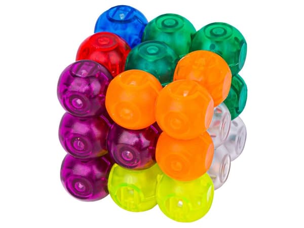 Spel, logiskt pussel, magnetisk kub, block + kort