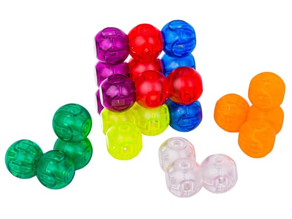 Spel, logiskt pussel, magnetisk kub, block + kort