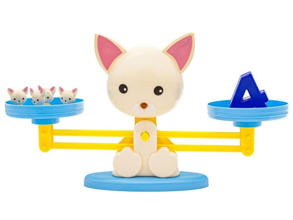 Lära sig att räkna Game - Balans Balans Skala Skala Hund + Valpar - Valp Upp