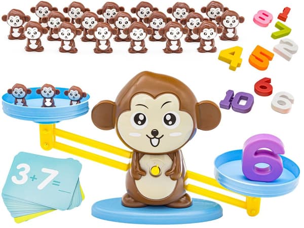 Lära sig att räkna Game - Monkey Balance