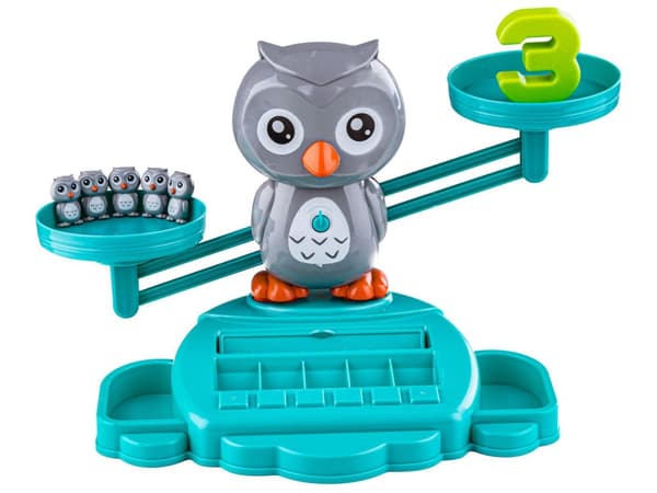 Spelinlärning Räkna och engelska Flashcards - Balans Balans Våga Owl Owl - Owl Balans