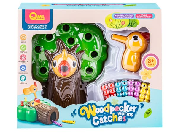Arcade-peli, Magnetic Woodpecker and Bugs - Catch a Bug TREE UUSI VERSIO