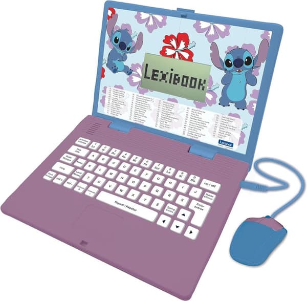 Lexibook -  Disney Stitch - Educational Laptop (ENG) (JC598Di1) Blå, Lila